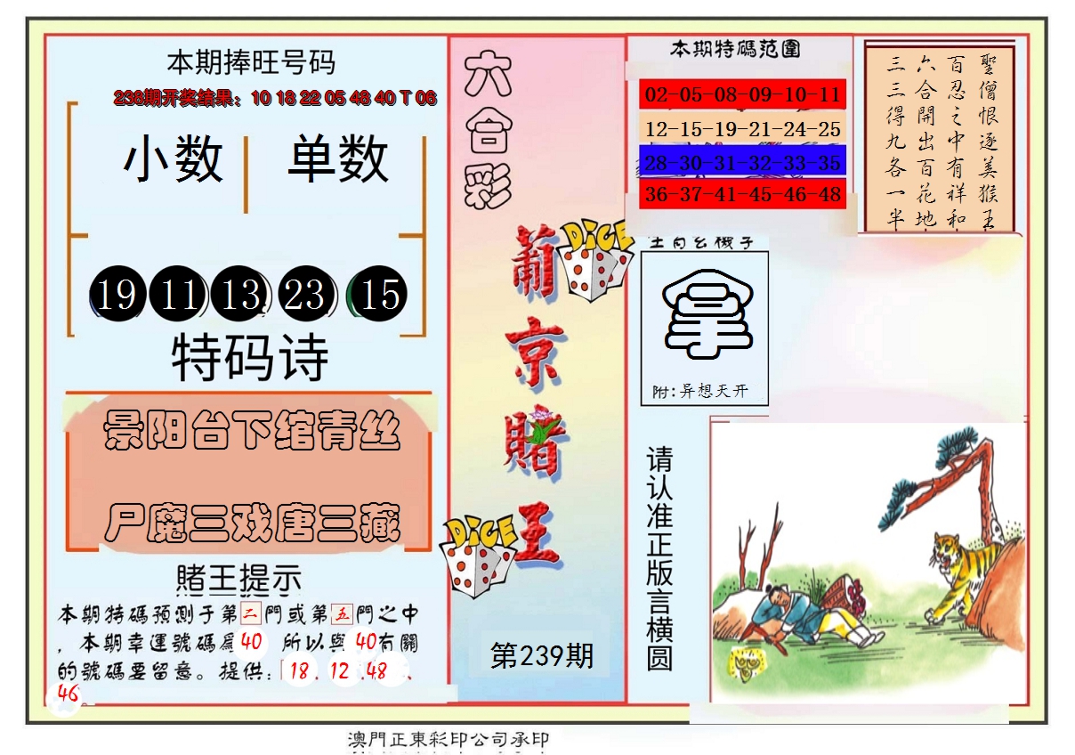 2024239期葡京赌王彩