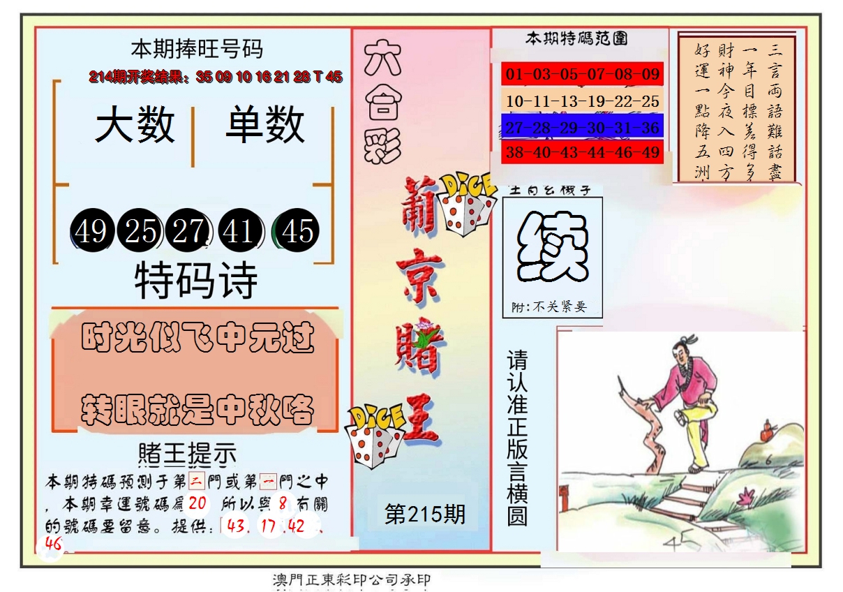 2024215期葡京赌王彩