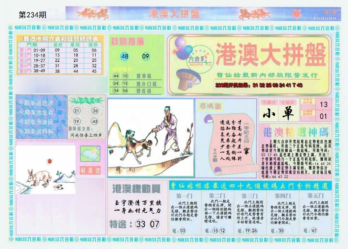 2024234期港澳大拼盘A