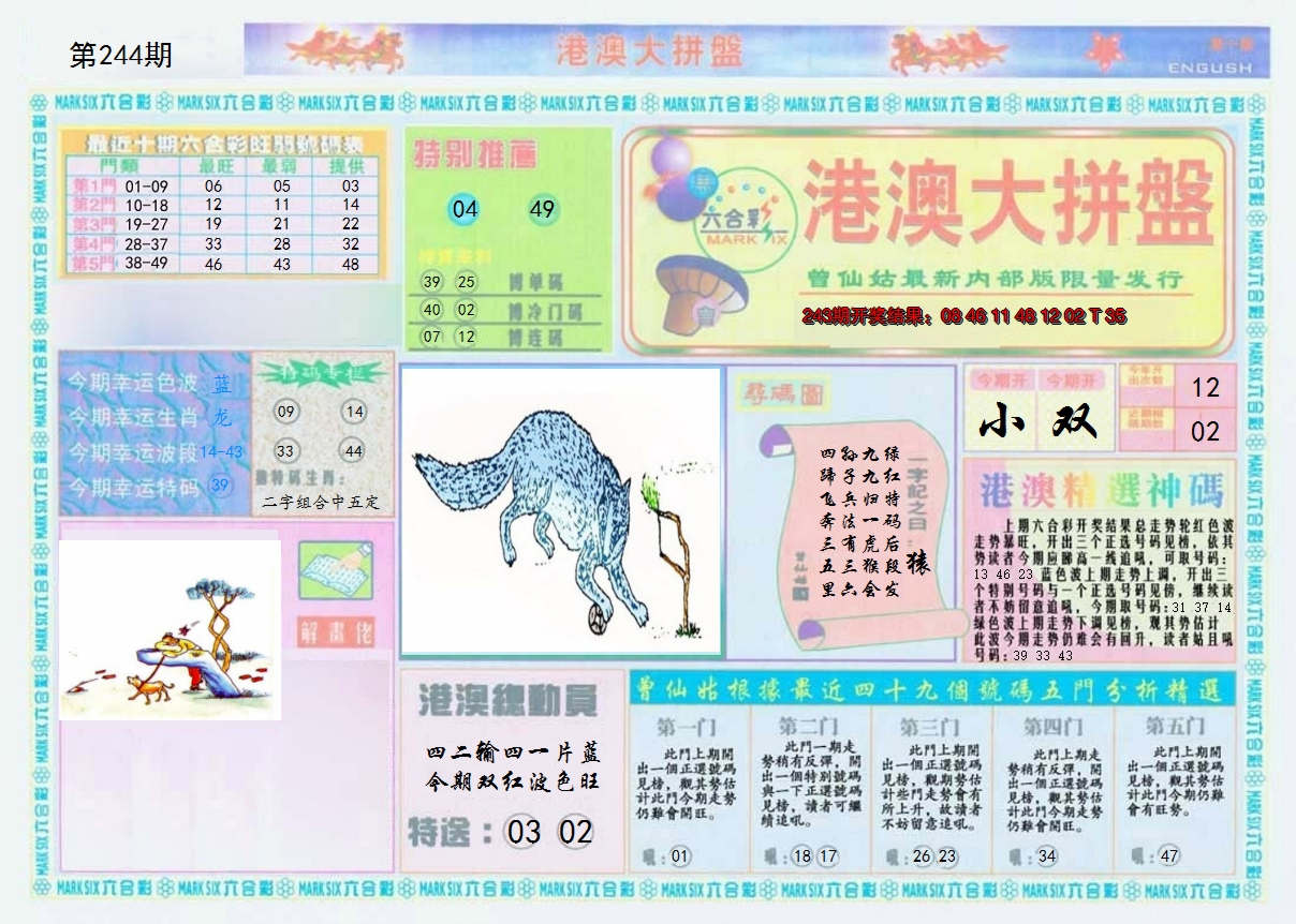 2024244期港澳大拼盘A