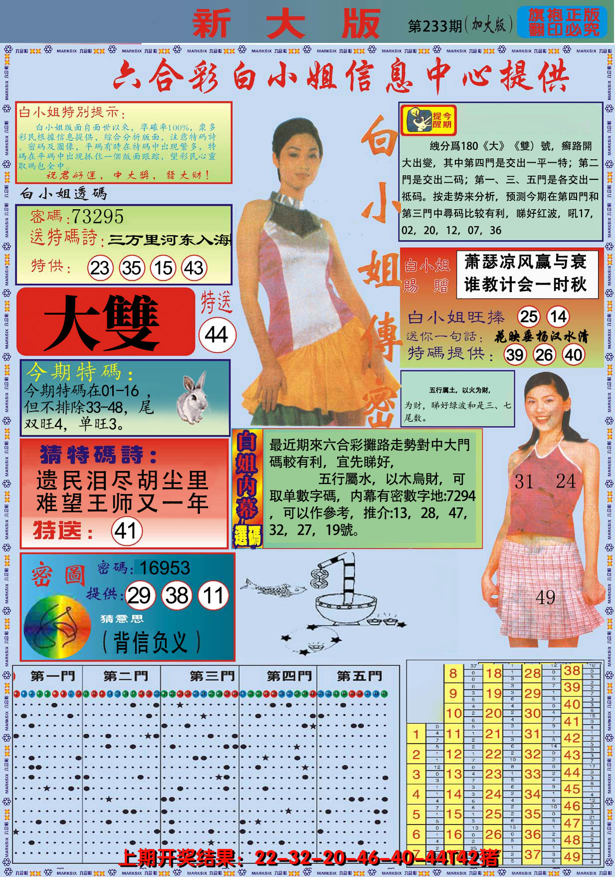 2024233期白小姐祺袍A加大版
