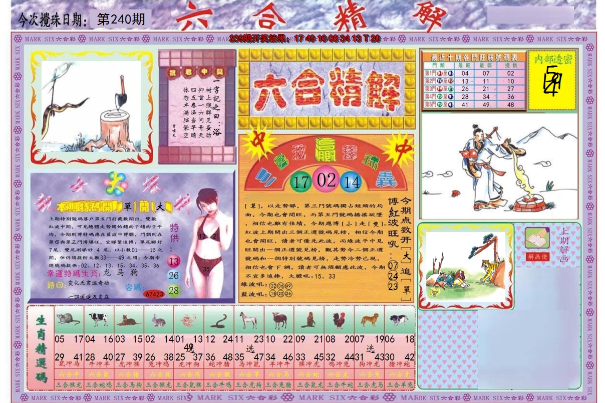 2024240期六合精解A