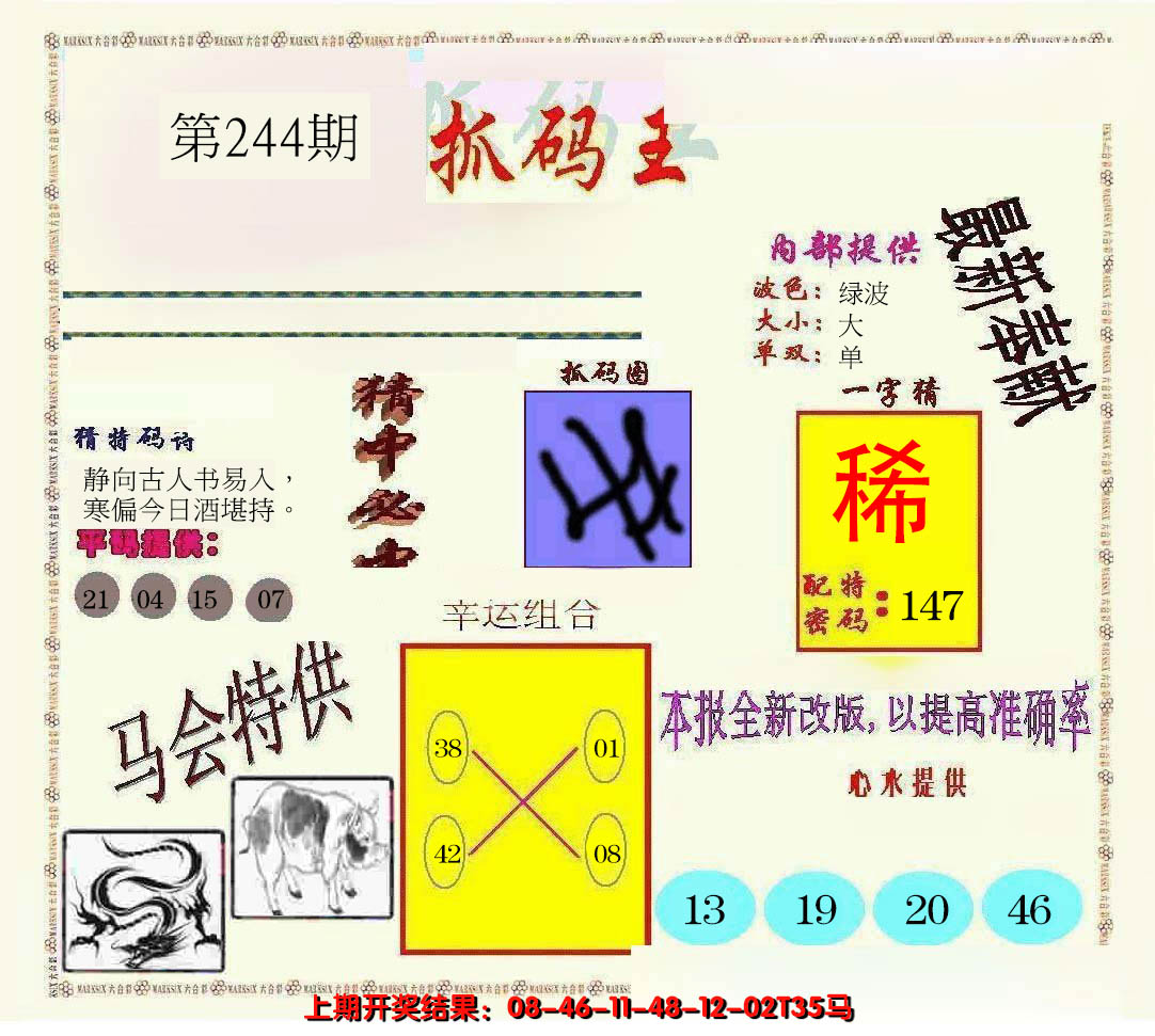 2024244期新抓码王