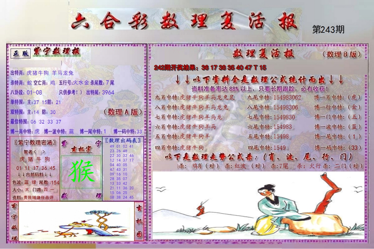 2024243期数理复活报
