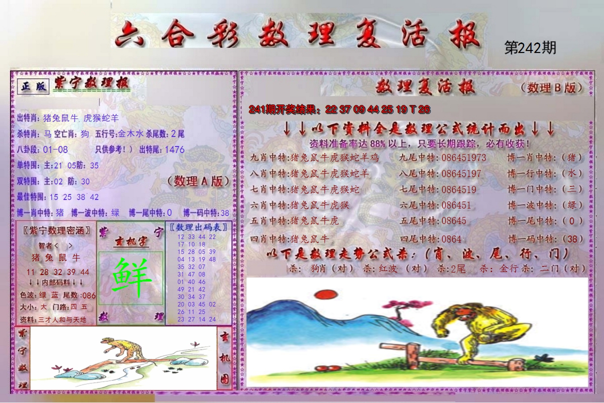 2024242期数理复活报