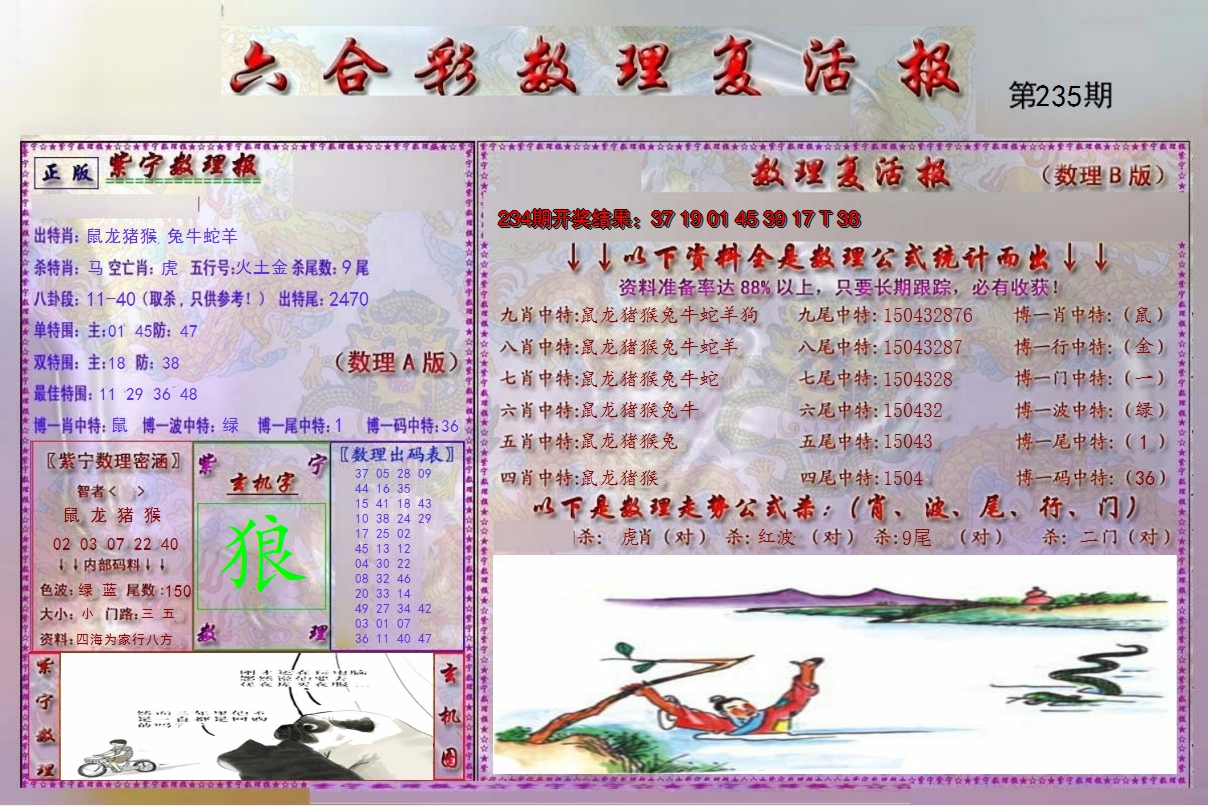 2024235期数理复活报