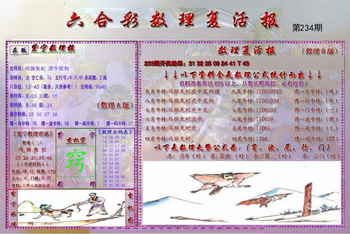 2024234期数理复活报