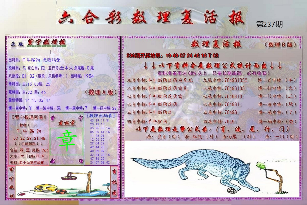 2024237期数理复活报