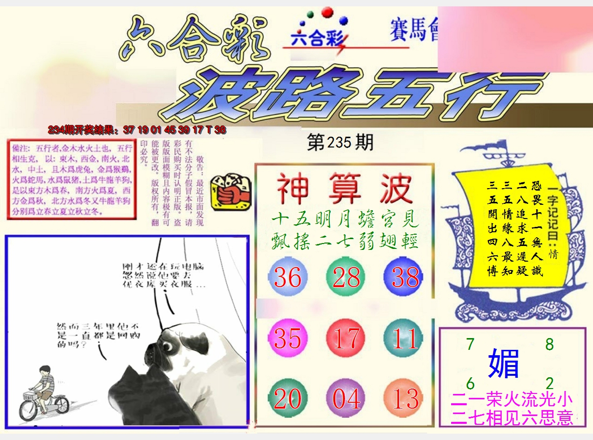 2024235期波路五行