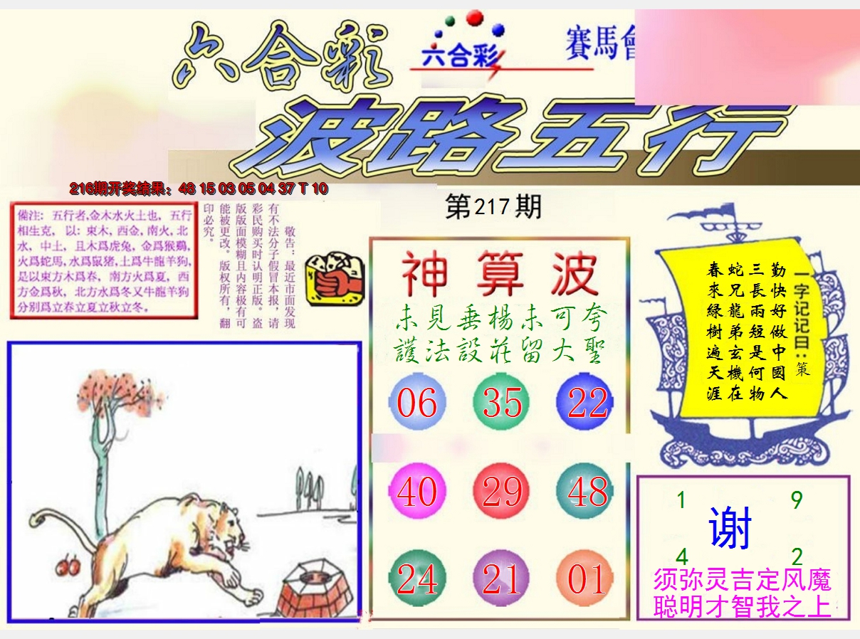2024217期波路五行