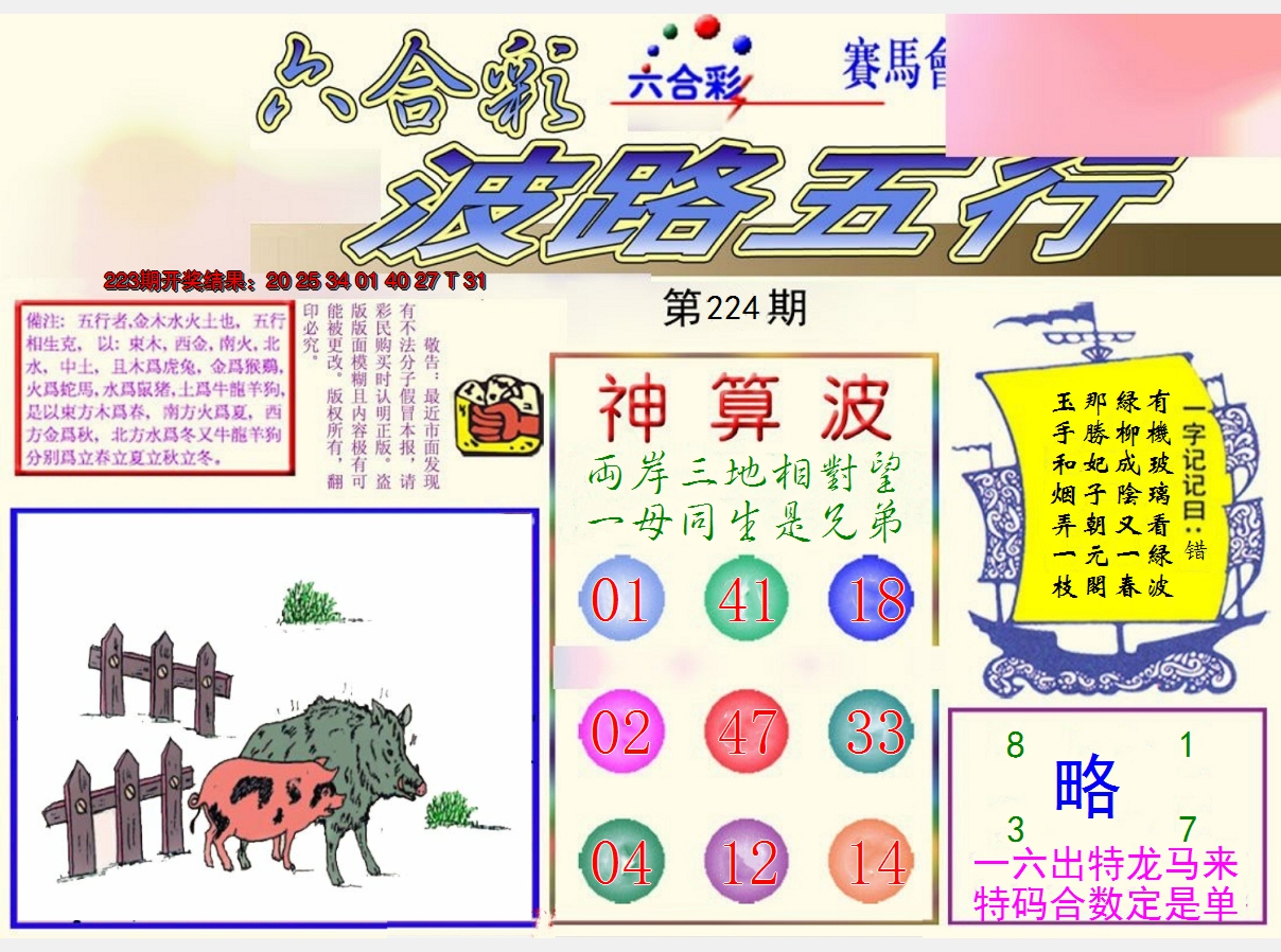2024224期波路五行