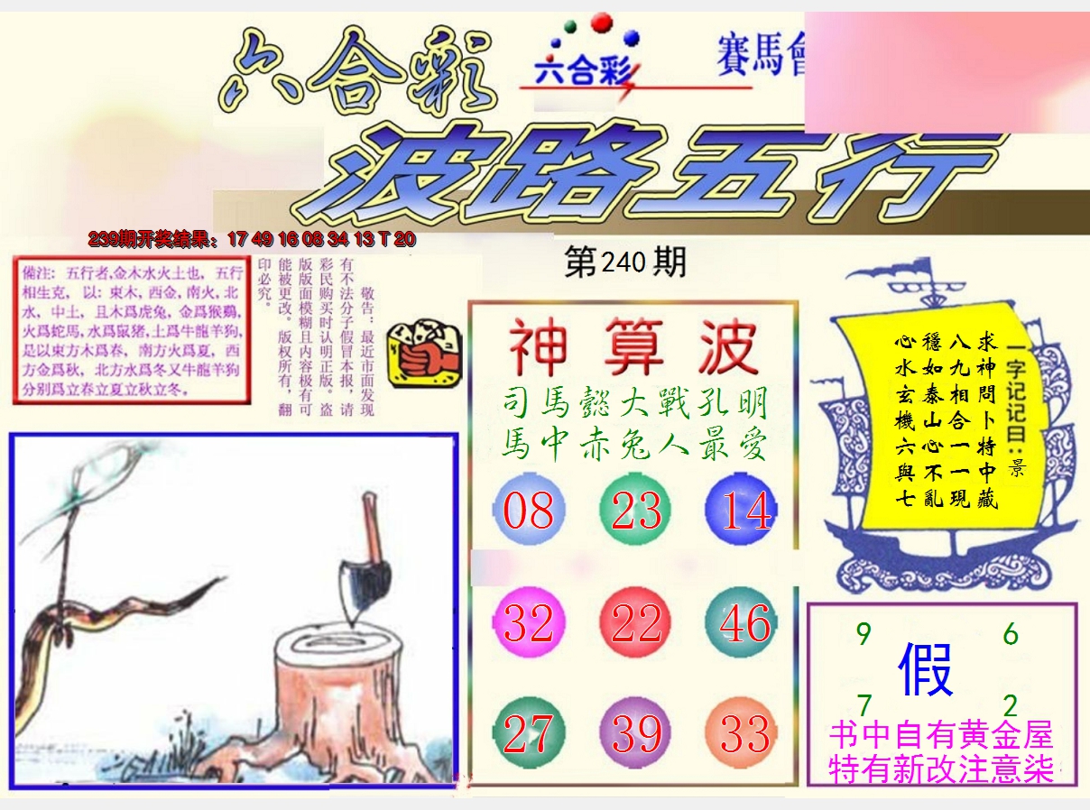 2024240期波路五行
