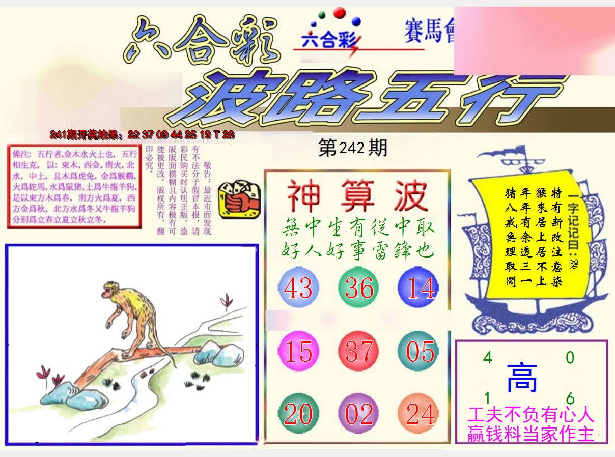 2024242期波路五行