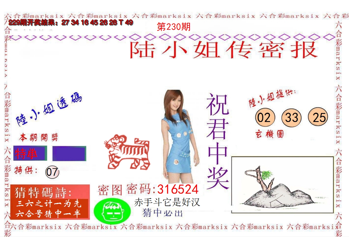 2024230期陆小姐传密A