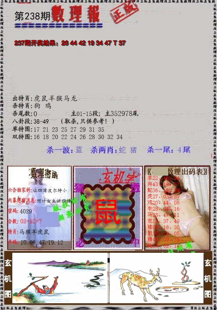 2024238期数理报