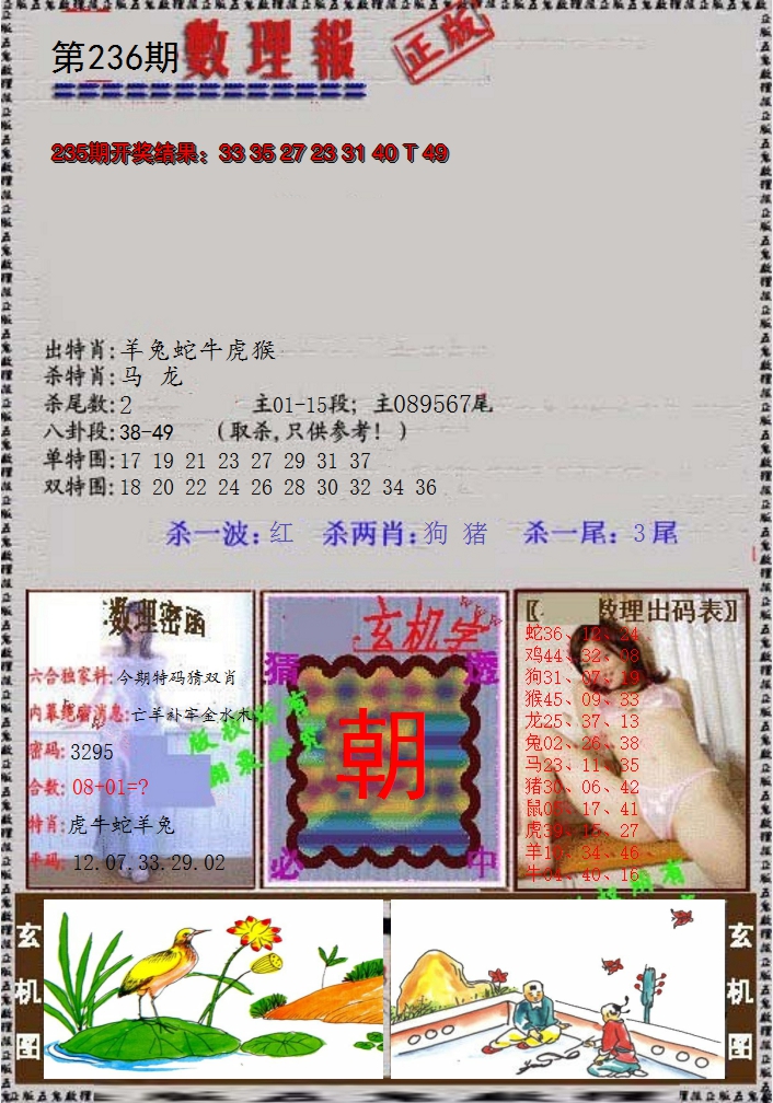 2024236期数理报