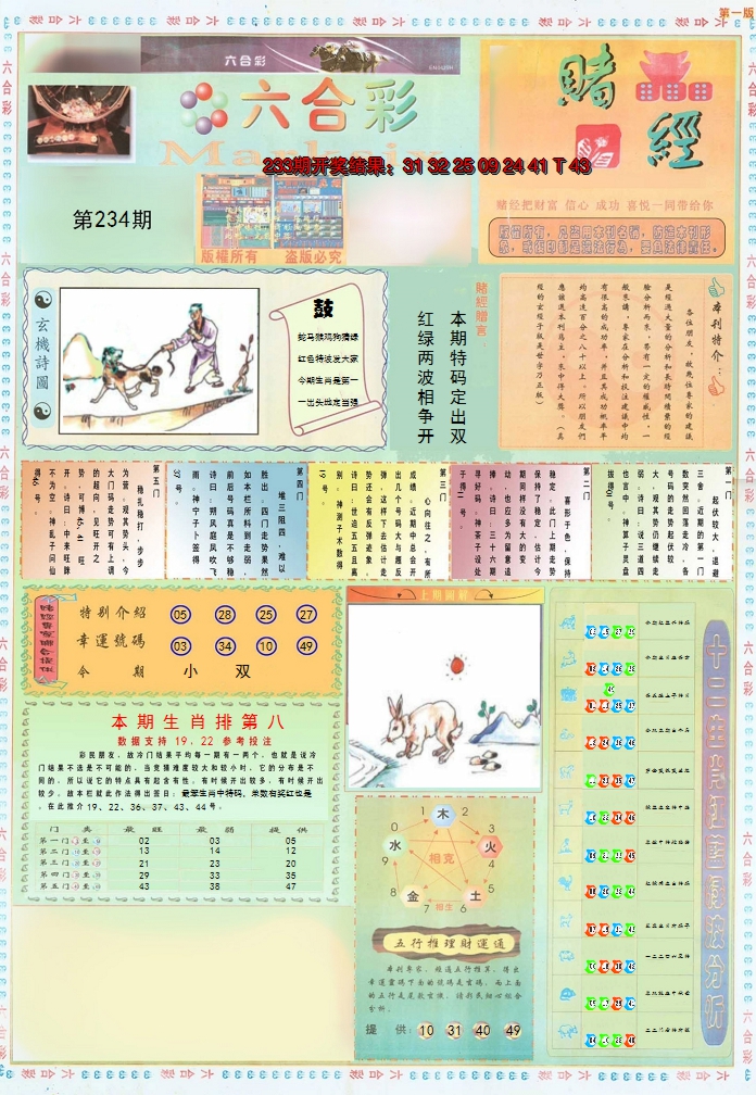 2024234期小赌经A