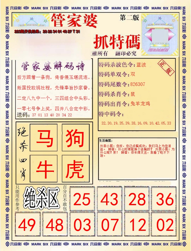 2024224期管家婆抓特码B