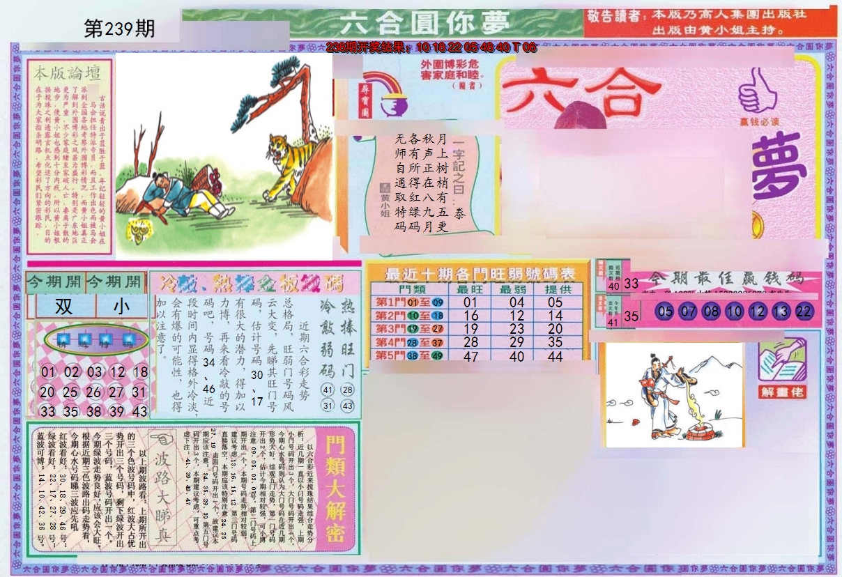 2024239期(新版)六合圆你梦A