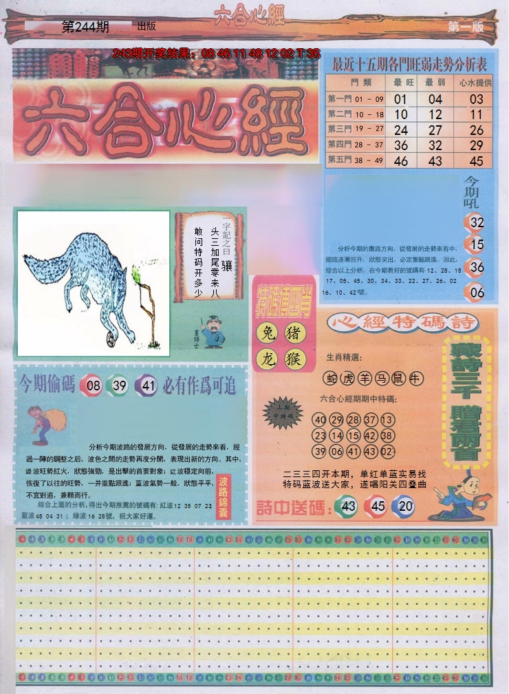 2024244期六合心经A