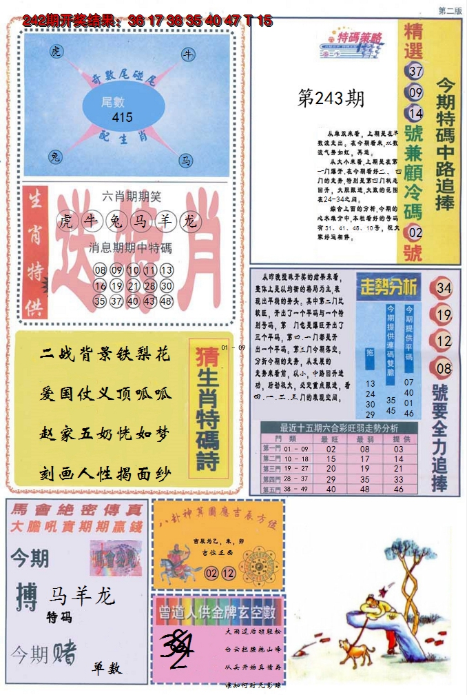 2024243期曾道人内幕消息B
