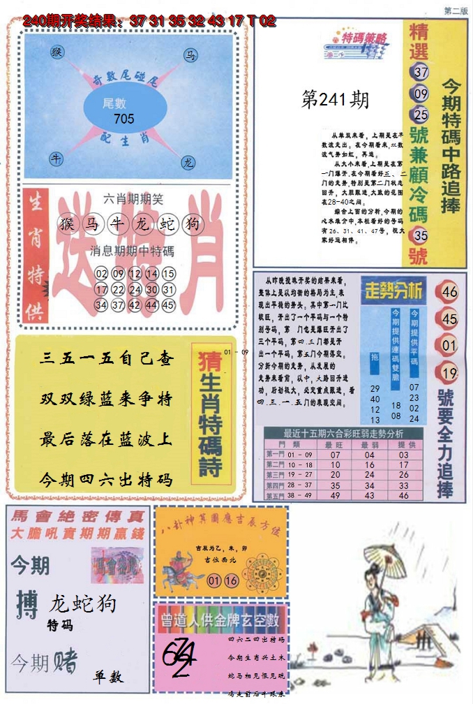 2024241期曾道人内幕消息B