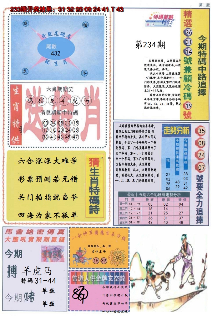 2024234期曾道人内幕消息B