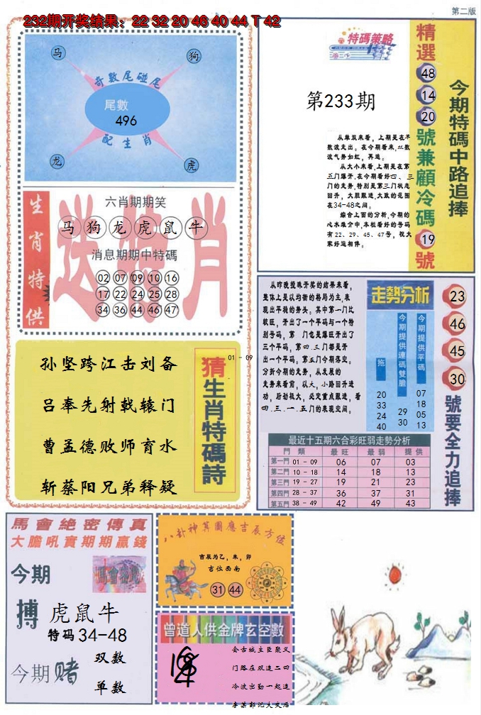 2024233期曾道人内幕消息B