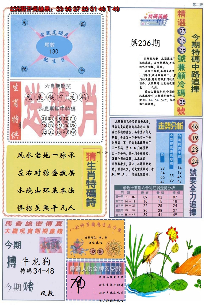 2024236期曾道人内幕消息B