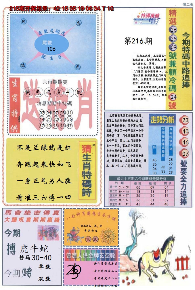 2024216期曾道人内幕消息B