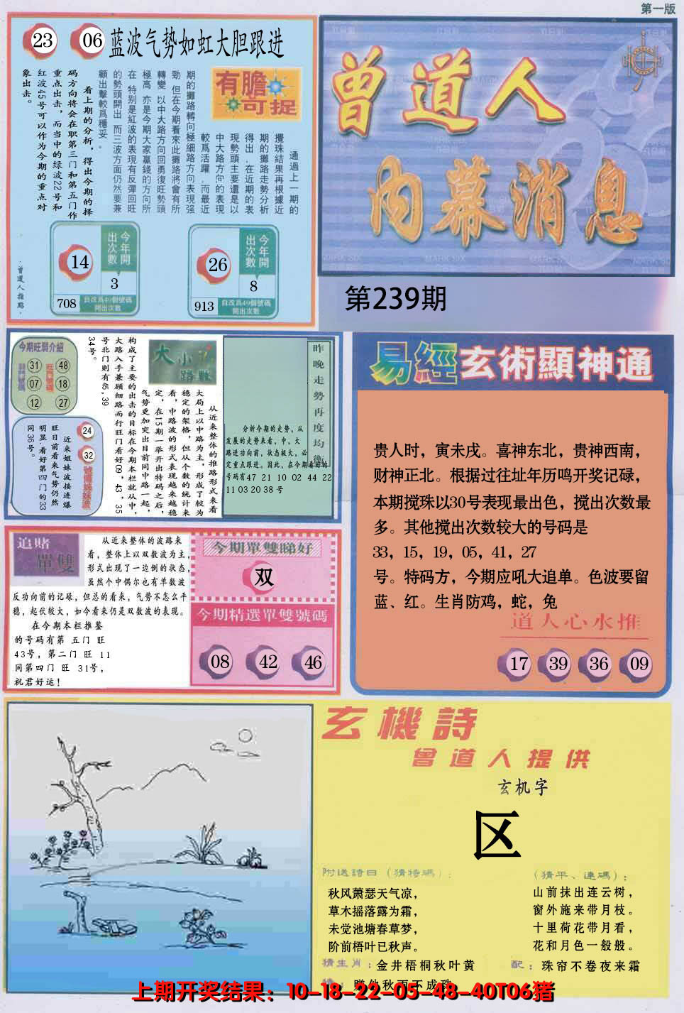2024239期曾道人内幕消息A