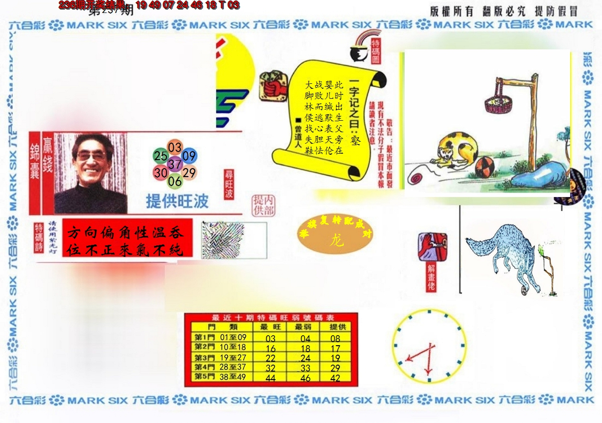 2024237期特码王(信封)