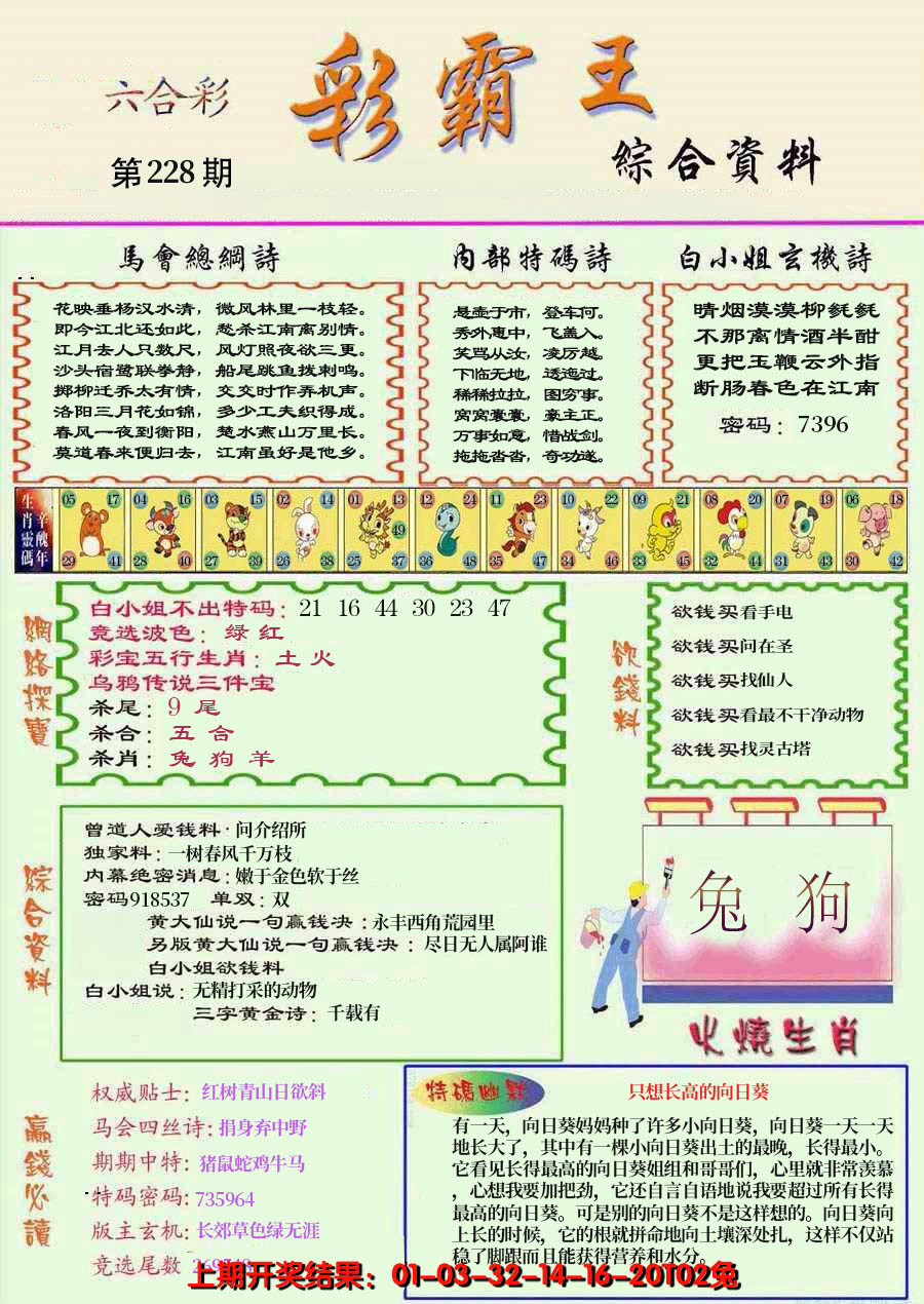 2024228期精装彩霸王彩