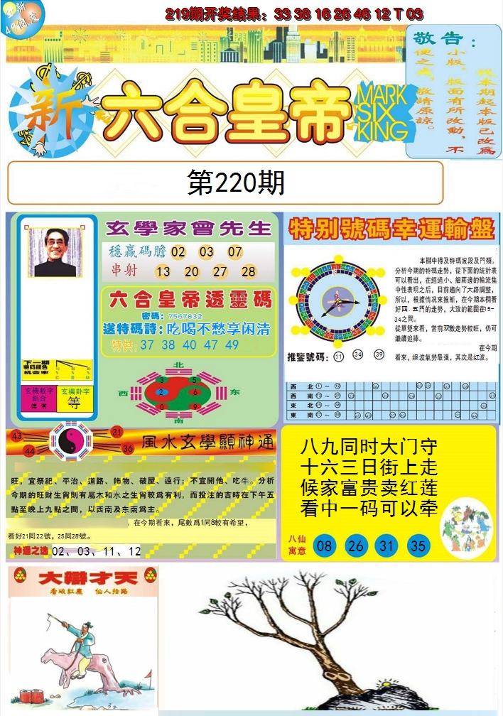 2024220期六合皇帝A