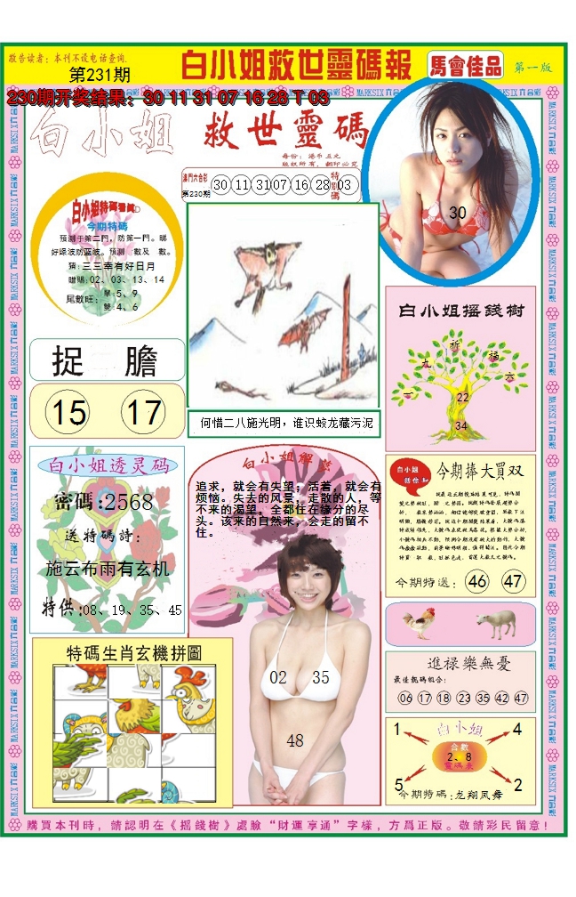 2024231期白小姐龙卷风A