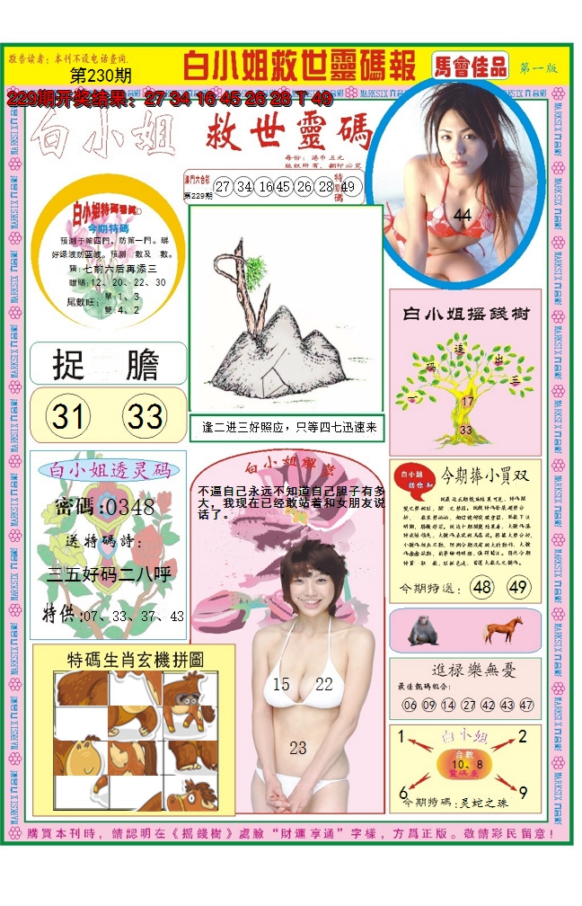 2024230期白小姐龙卷风A