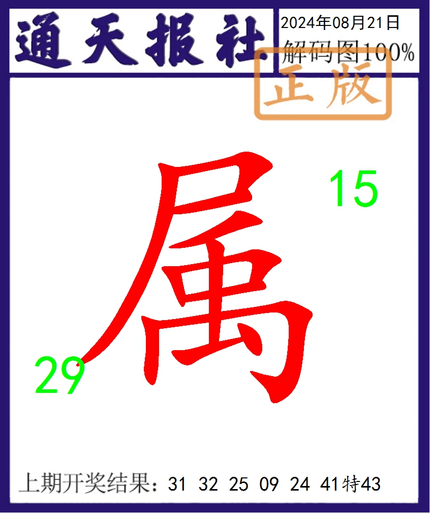 2024234期通天报解码图