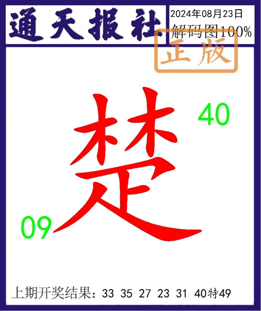 2024236期通天报解码图