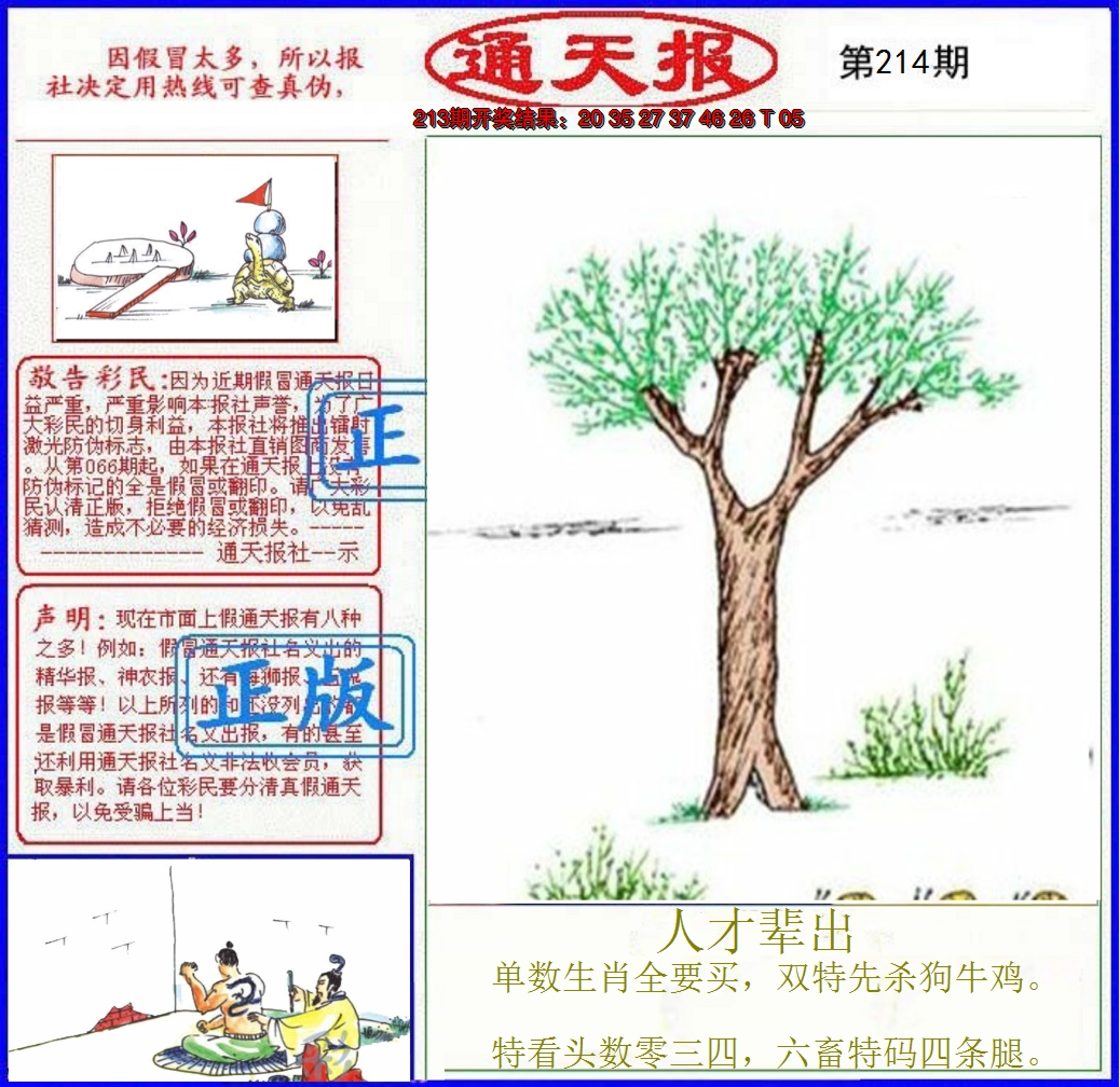 2024214期正版通天报