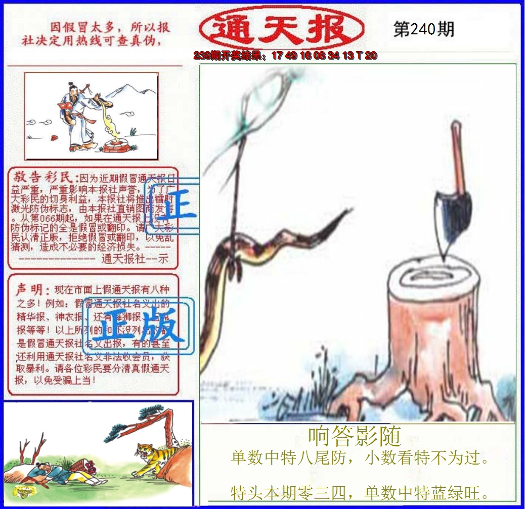 2024240期正版通天报