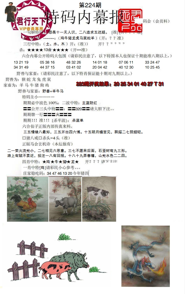 2024224期特码内幕报