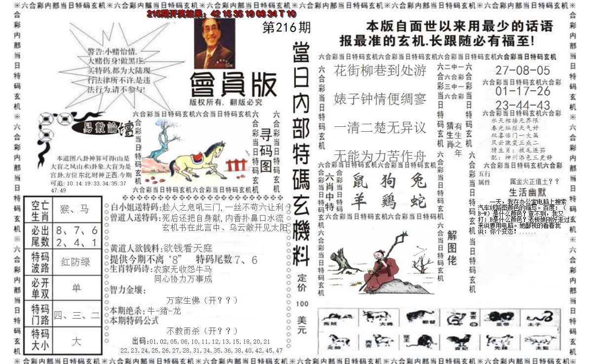 2024216期当日特码玄机报