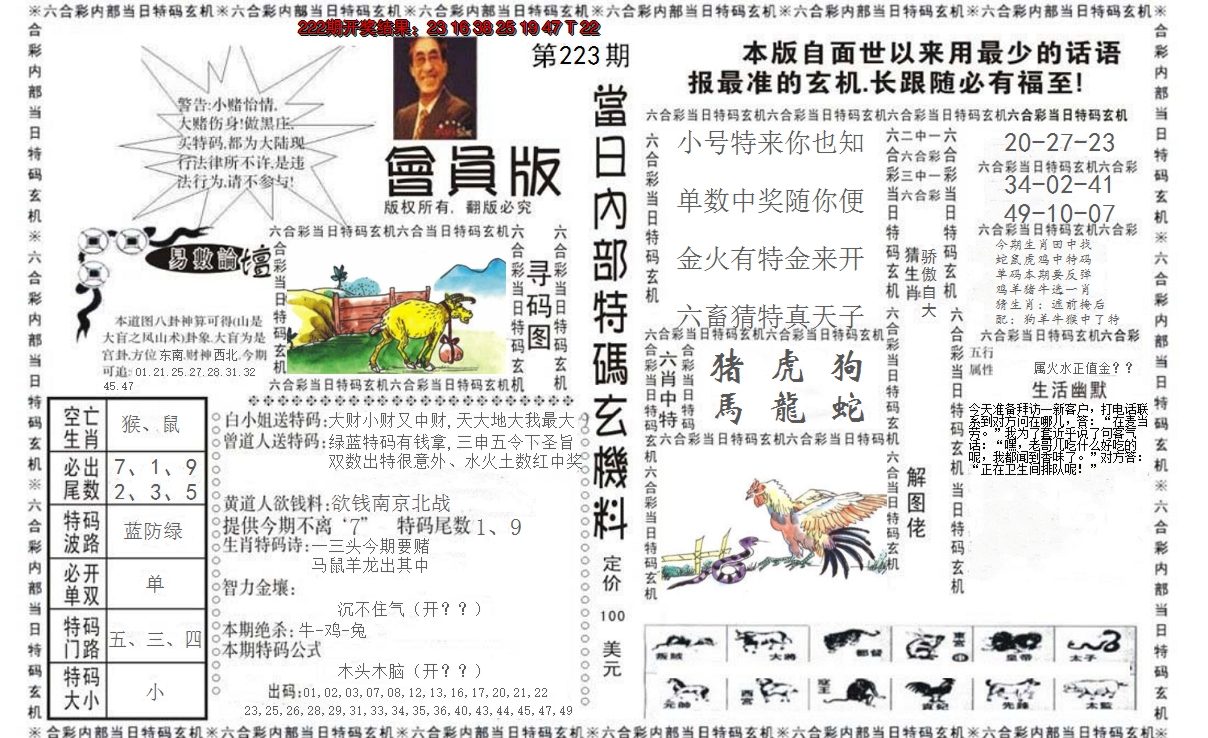 2024223期当日特码玄机报