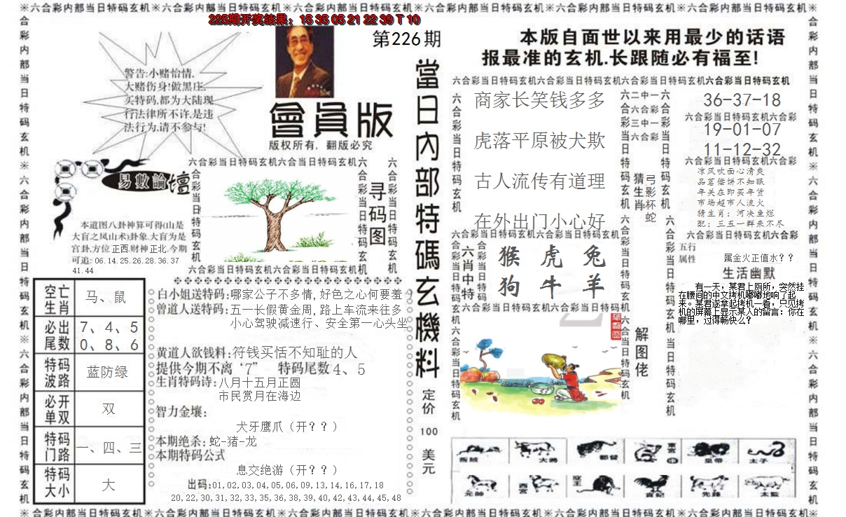 2024226期当日特码玄机报