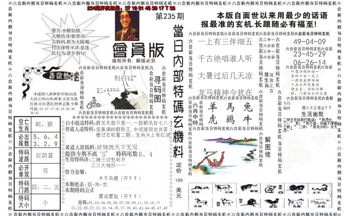 2024235期当日特码玄机报