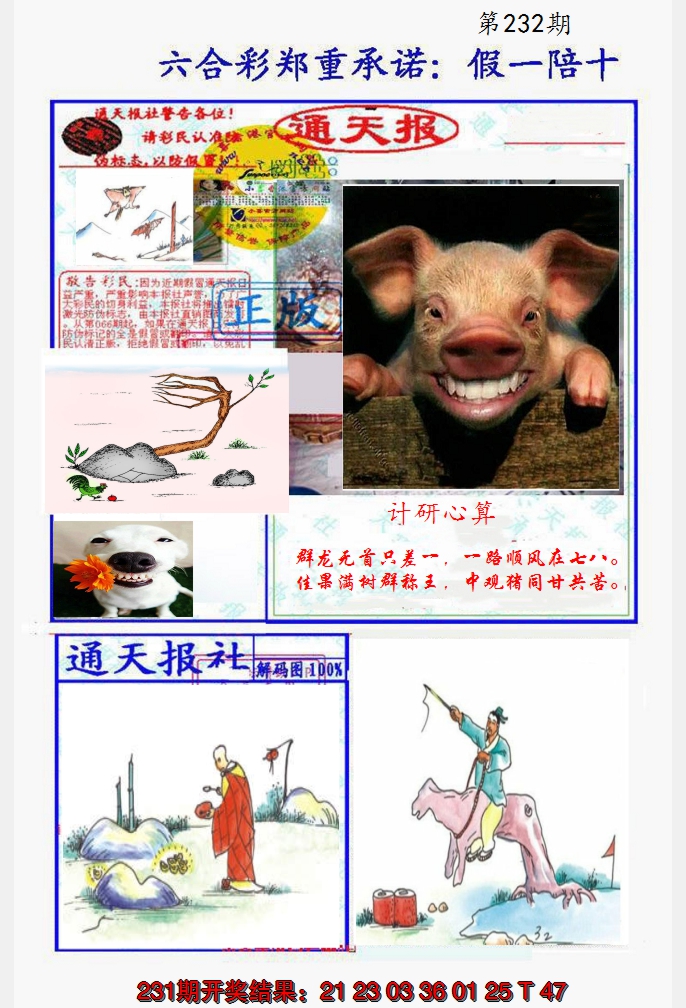 2024232期假一陪十通天报