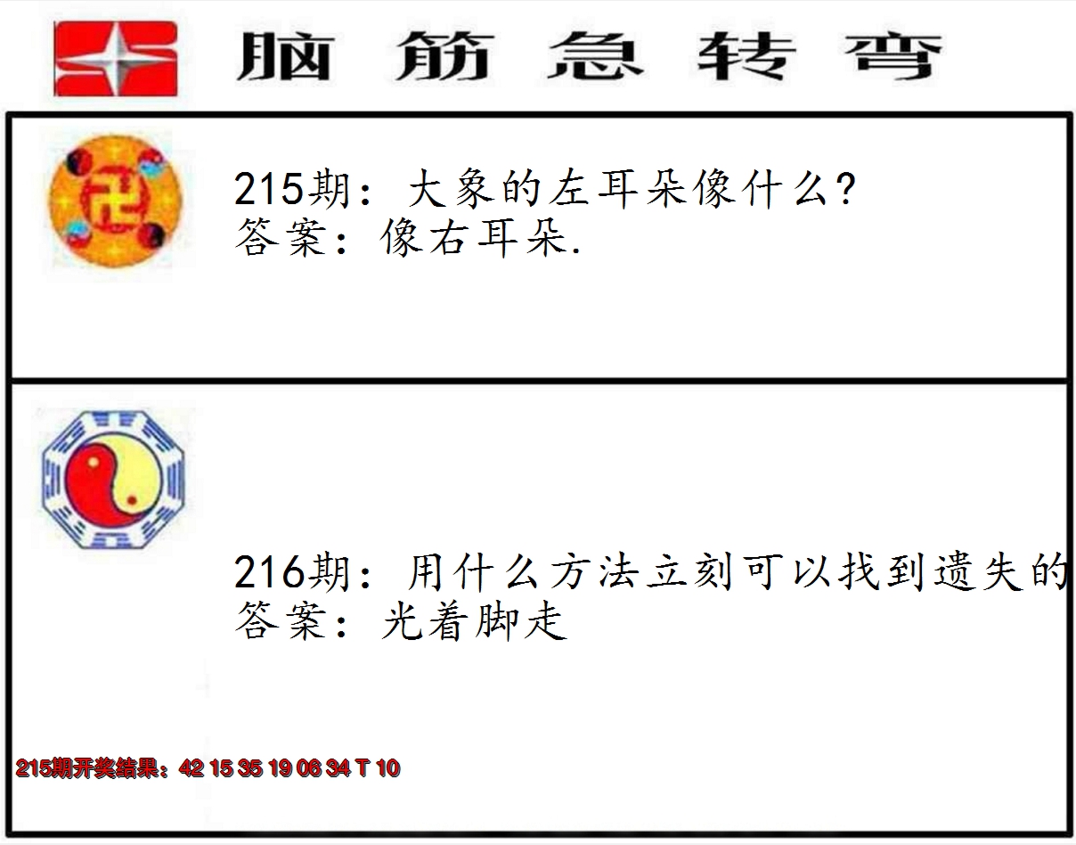 2024216期脑筋急转弯