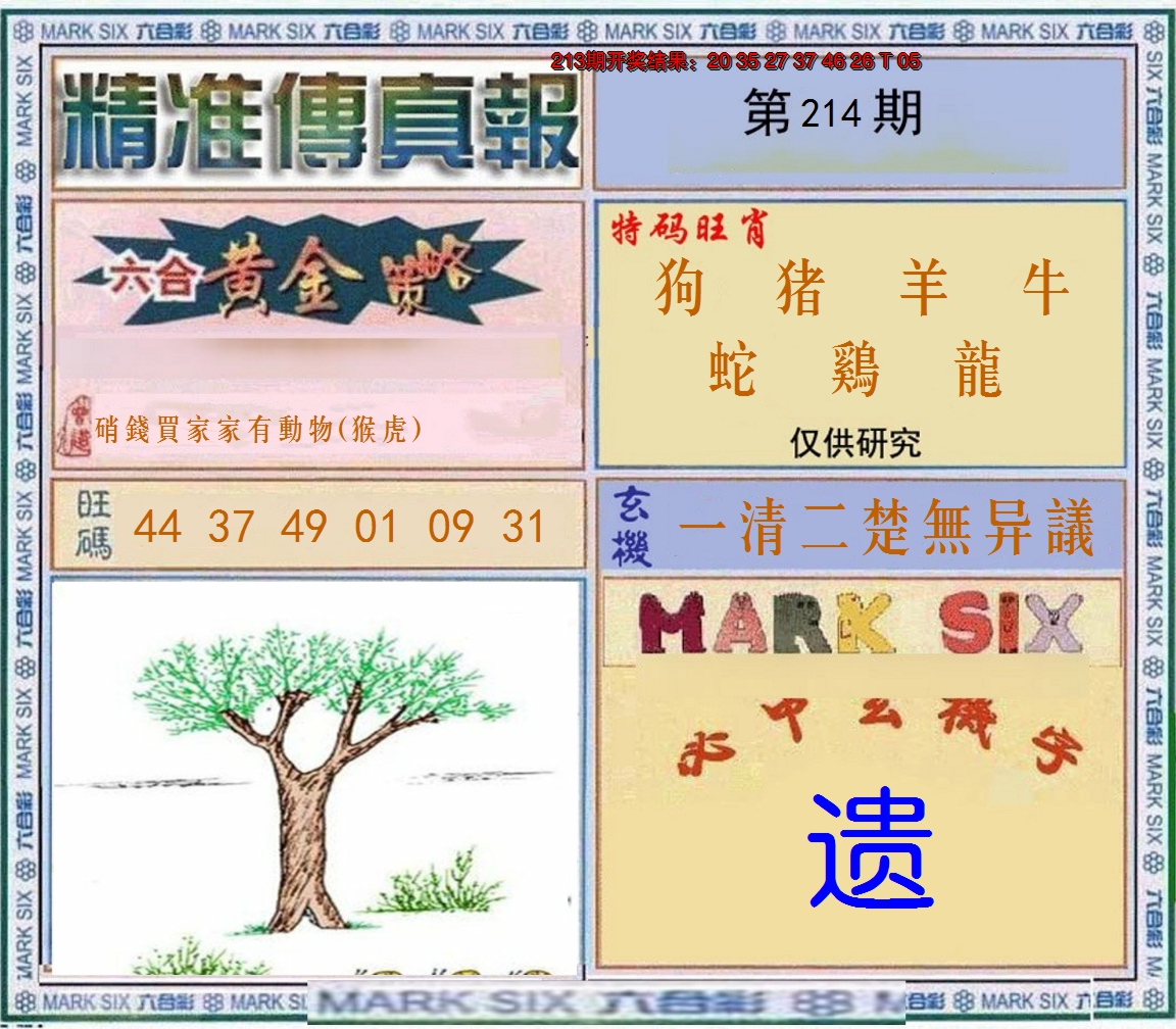 2024214期精准<傳真報>