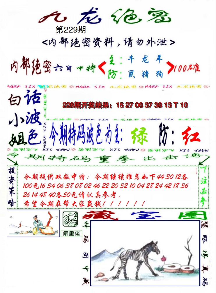 2024229期九龙密报
