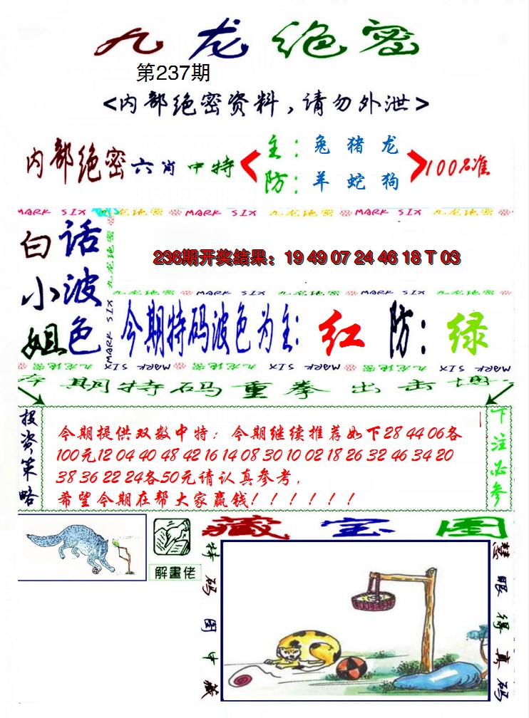 2024237期九龙密报